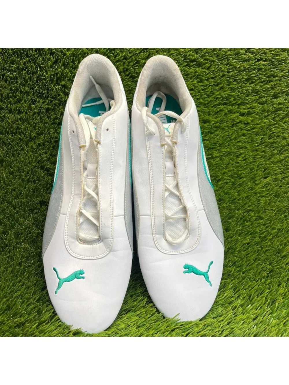 Puma Mercedes AMG Petronas R-Cat Mens Size 14 White Athletic Shoes Sneakers